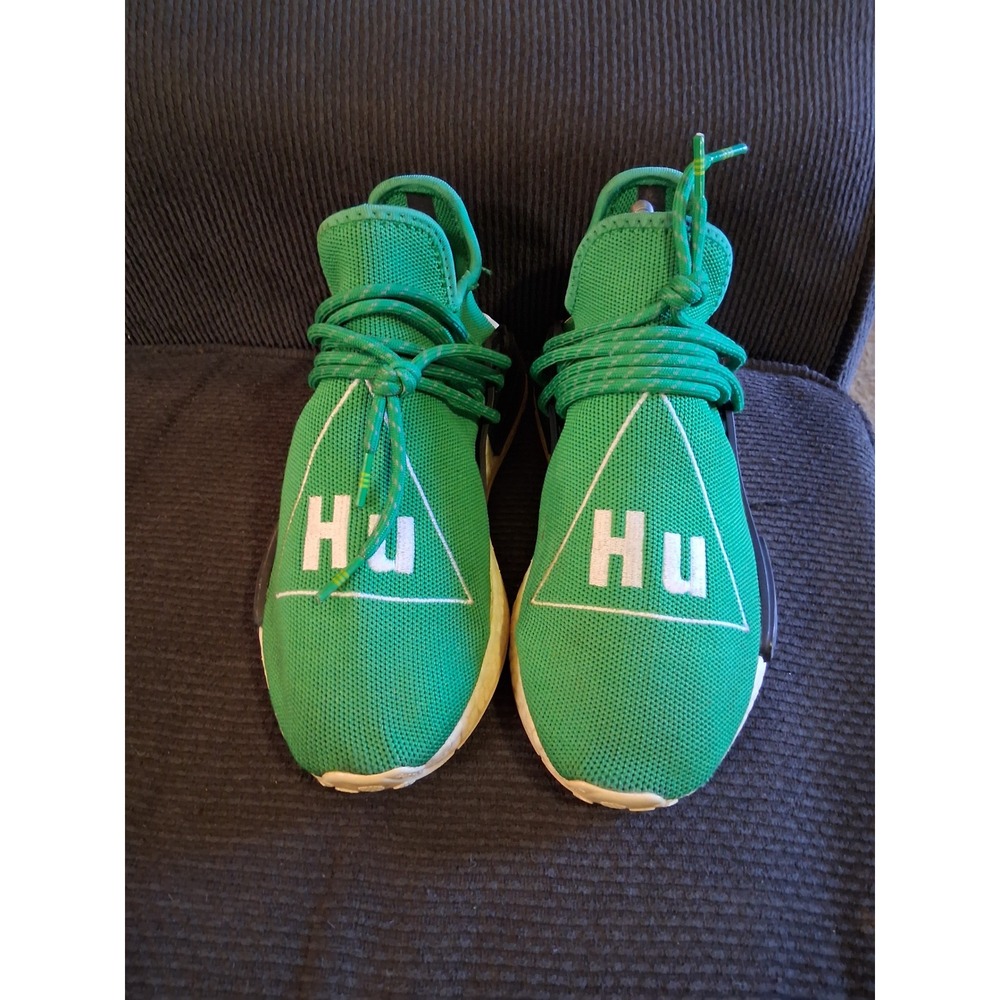Adidas Pharrell Williams Human Race NMD Green Hu BB0620 Mens Size 6 Sneakers - Picture 2 of 8